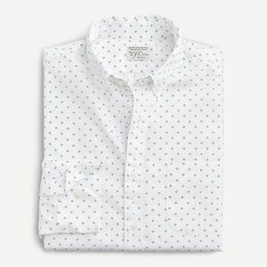 J.Crew Stretch Secret Wash cotton poplin shirt in floral. Men’s M, classic fit